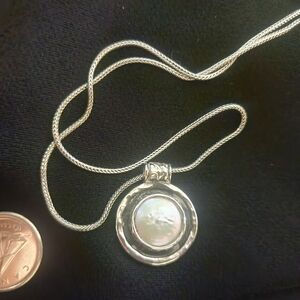 Elegant Sterling Silver Pendant Necklace